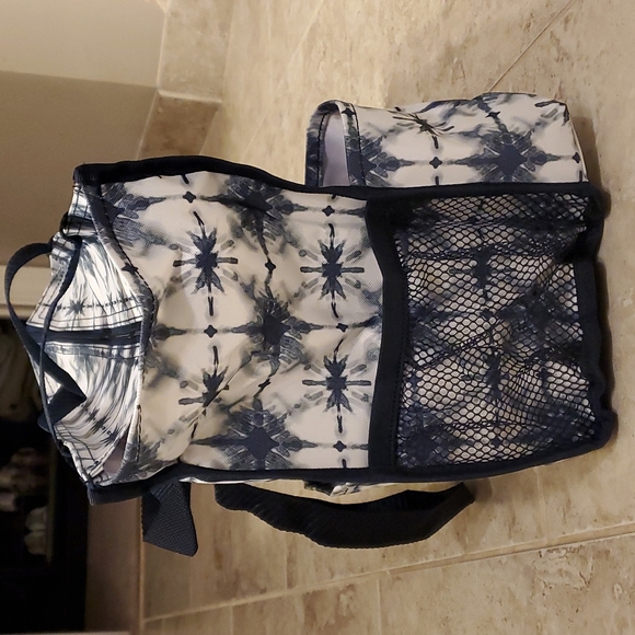 Thirty-One Zip Top Organizing Utility in Indigo Burst - Picture 2 of 4